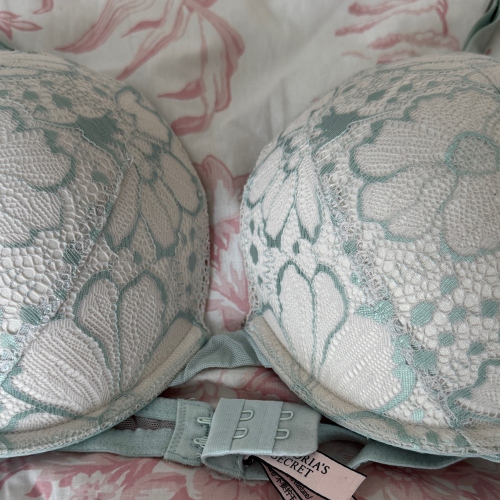 Victoria's Secret Pastel Lace Push Up Bra - Picture 3 of 9